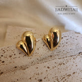 Mini Heart Studs in Gold